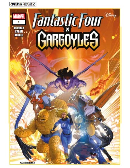 FANTASTICI QUATTRO X GARGOYLES - DISNEY AGAINST 1