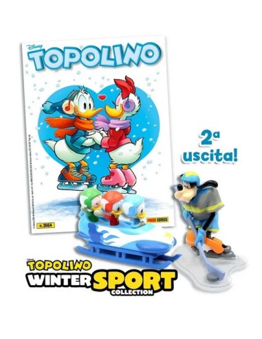 TOPOLINO 3664 CON STATUINE SPORT INVERNALI...
