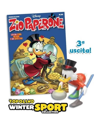 ZIO PAPERONE 92 CON STATUINA SPORT INVERNALI...