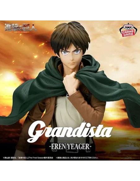 ATTACK ON TITAN - GRANDISTA - EREN YEAGER - STATUA 28CM