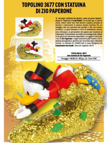 TOPOLINO 3677 CON STATUINA DI ZIO PAPERONE