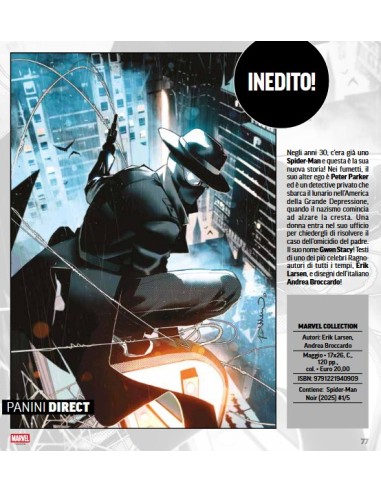 SPIDER-MAN NOIR: L`AFFAIRE GWEN STACY - MARVEL...