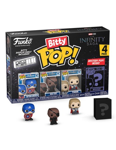 MARVEL - CAPITAN AMERICA (4PK) - BITTY POP