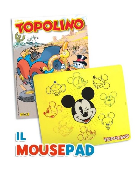 TOPOLINO 3672 CON MOUSEPAD DI TOPOLINO