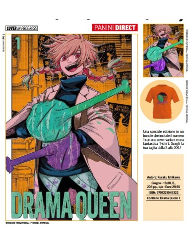 DRAMA QUEEN 1 BUNDLE CON VARIANT E T-SHIRT L