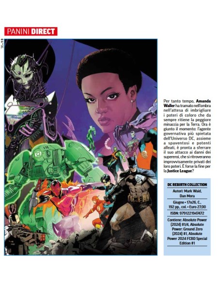ABSOLUTE POWER: CONTRO IL POTERE ASSOLUTO - DC REBIRTH COLLECTION