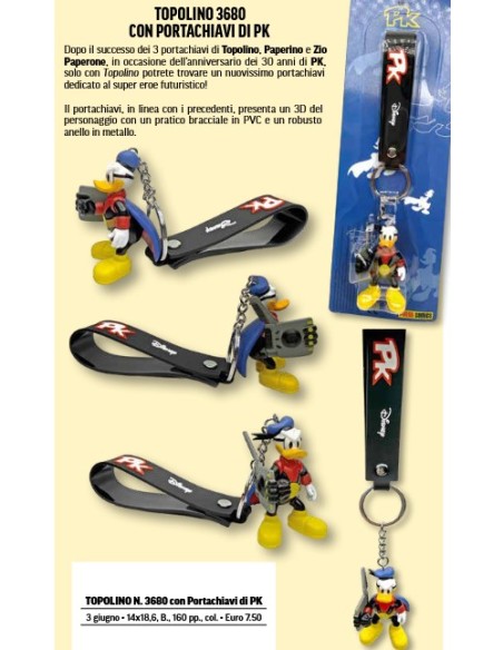 TOPOLINO 3680 CON PORTACHIAVI DI PK