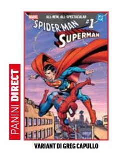 SPIDER-MAN/SUPERMAN 1 VARIANT DI GREG CAPULLO