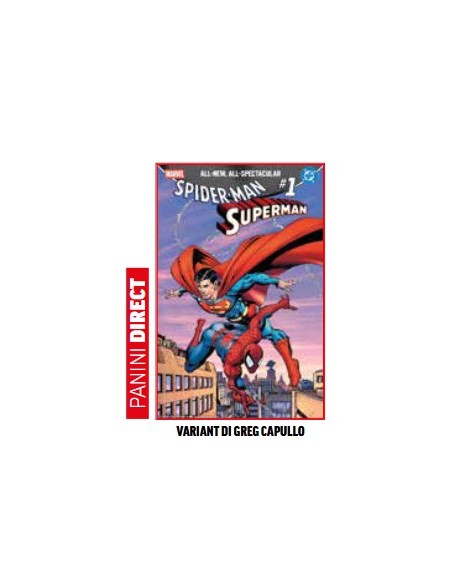 SPIDER-MAN/SUPERMAN 1 VARIANT DI GREG CAPULLO