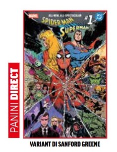 SPIDER-MAN/SUPERMAN 1 VARIANT DI SANFORD GREENE