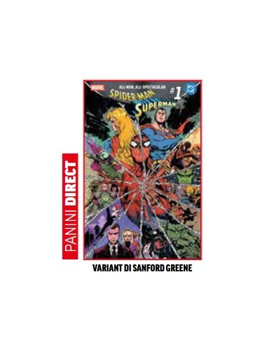 SPIDER-MAN/SUPERMAN 1 VARIANT DI SANFORD GREENE