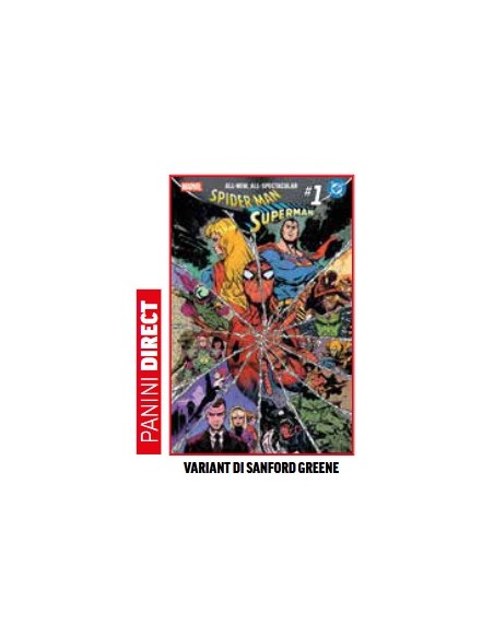 SPIDER-MAN/SUPERMAN 1 VARIANT DI SANFORD GREENE