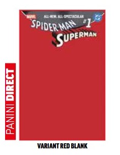 SPIDER-MAN/SUPERMAN 1 VARIANT RED BLANK