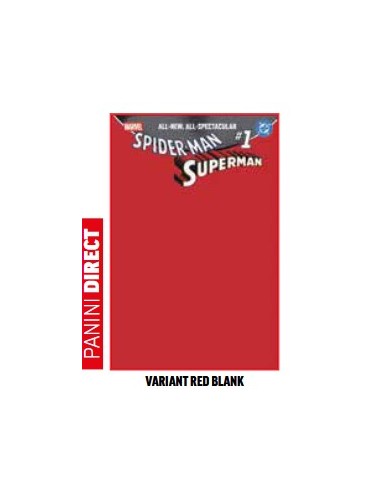 SPIDER-MAN/SUPERMAN 1 VARIANT RED BLANK