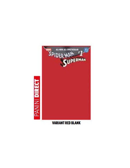 SPIDER-MAN/SUPERMAN 1 VARIANT RED BLANK
