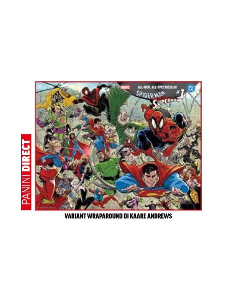 SPIDER-MAN/SUPERMAN 1 VARIANT WRAPAROUND DI KAARE ANDREWS