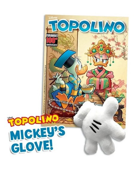 TOPOLINO 3674 CON MICKEY`S GLOVE PLUSH CHARM