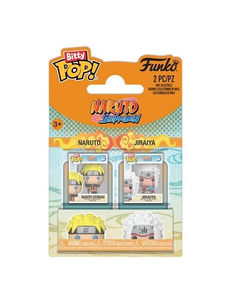 NARUTO - 2-PACK - NARUTO & JIRAIYA - BITTY POP