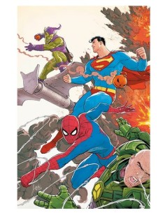 SUPERMAN/SPIDER-MAN 1 VARIANT DI MIKEL JANIN - DC BESTSELLER