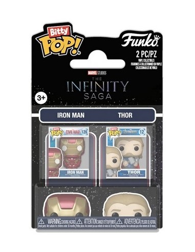 MARVEL - IRON MAN & THOR - BITTY 2-PACK POP