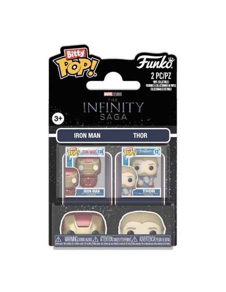 MARVEL - IRON MAN & THOR - BITTY 2-PACK POP