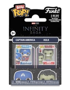 MARVEL - CAPTAIN AMERICA & HULK - BITTY 2-PACK POP