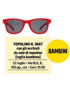 TOPOLINO 3687 CON GLI OCCHIALI DI TOPOLINO TAGLIA BAMBINO