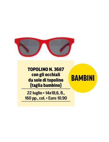 TOPOLINO 3687 CON GLI OCCHIALI DI TOPOLINO...