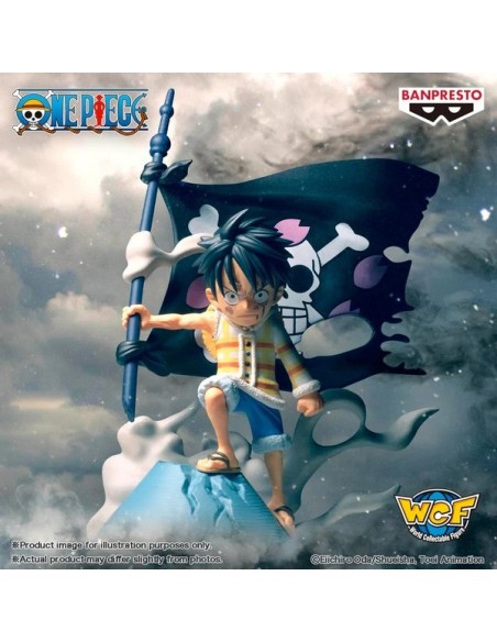 ONE PIECE - WORLD COLLECTABLE FIGURE - LOG STORIES - MONKEY D. LUFFY - 8 CM