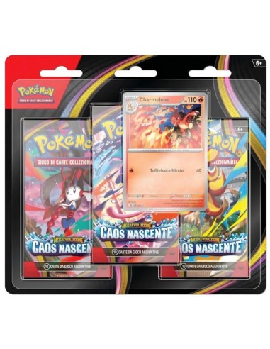 POKEMON - CAOS NASCENTE BLISTER 3 BUSTE