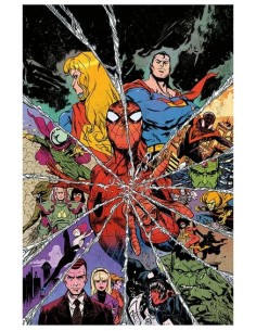 SPIDER-MAN/SUPERMAN 1 VARIANT DI SANFORD GREENE