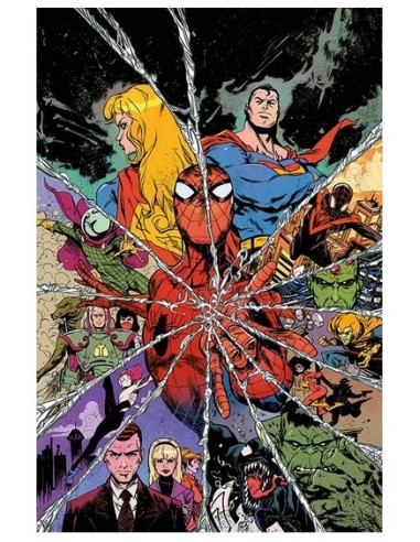 SPIDER-MAN/SUPERMAN 1 VARIANT DI SANFORD GREENE