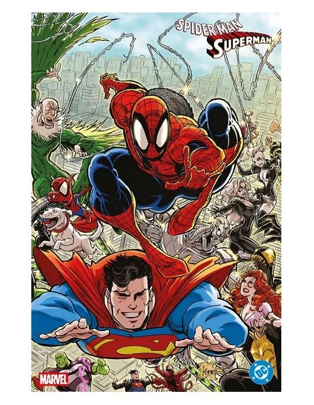 SPIDER-MAN/SUPERMAN 1 VARIANT WRAPAROUND DI KAARE ANDREWS