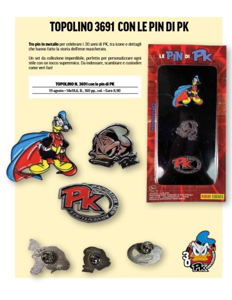 TOPOLINO 3691 CON LE PIN DI PK
