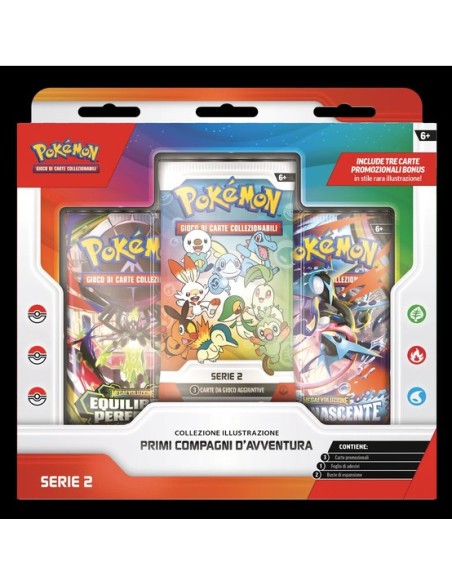 POKEMON - COLLEZIONE ILLUSTRAZIONE PRIMI COMPAGNI D`AVVENTURA - SERIE 2