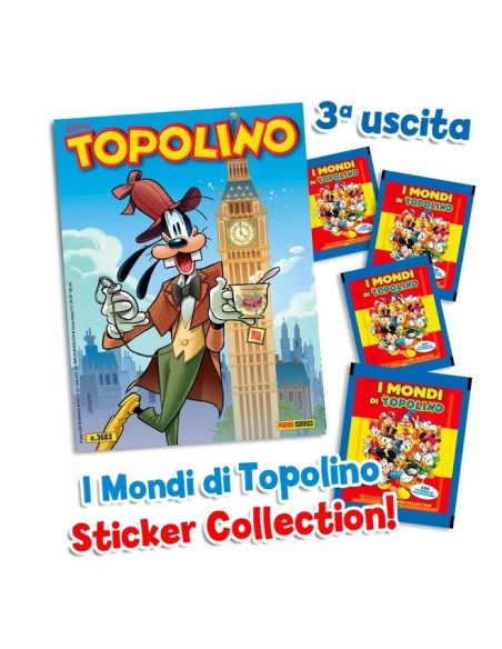 TOPOLINO 3683 (contiene: SET DA 4 BUSTINE DA 6 FIGU CAD.) - COLLEZIONE I MONDI DI TOPOLINO 3