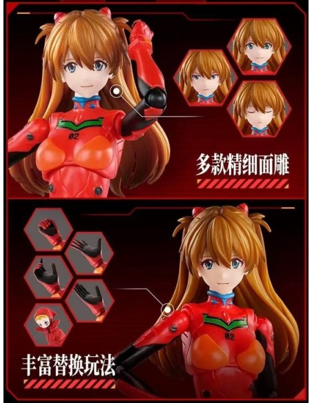 EVANGELION - FANTASTIC SERIES FF03 - ASUKA SHIKINAMI LANGLEY (PLUG SUIT) - MODEL KIT