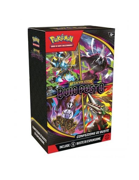 POKEMON MEGAEVOLUZIONE - BUIO PESTO - BUNDLE DA SEI BUSTINE (ITA)