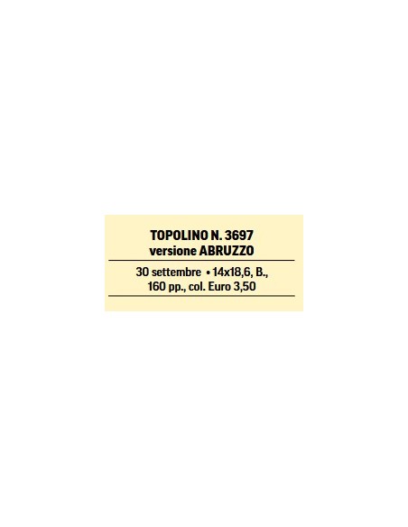TOPOLINO 3697 VERSIONE ABRUZZO