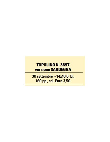 TOPOLINO 3697 VERSIONE SARDEGNA