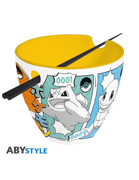 POKEMON - RAMEN BOWL WITH CHOPSTICKS - STARTERS MANGA