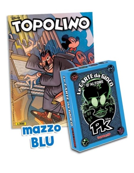 TOPOLINO 3690 CON CARTE DA GIOCO - MAZZO BLU