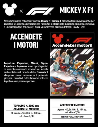 TOPOLINO 3692 CON ACCENDETE I MOTORI!