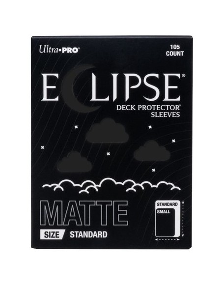 105 ECLIPSE DECK PROTECTOR SLEEVES - STANDARD - MATTE - JET BLACK