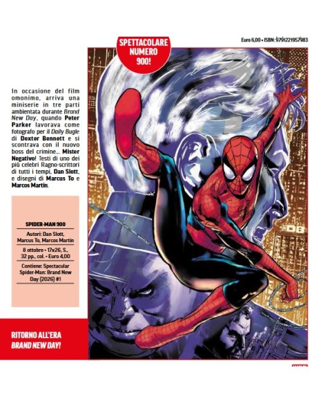 SPIDER-MAN 900 - SPECTACULAR SPIDER-MAN BRAND NEW DAY 1 (di 3)