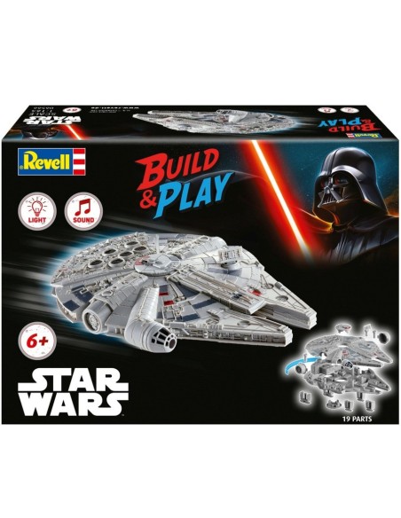 MILLENNIUM FALCON (LUCE/SUONO): BUILD & PLAY - MODEL KIT BUILD & PLAY 1/164