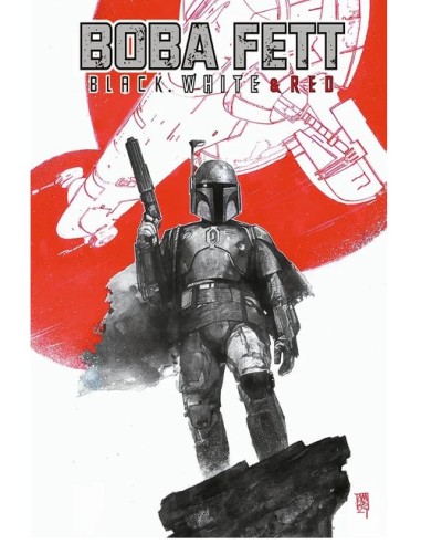 BOBA FETT: BLACK WHITE & RED