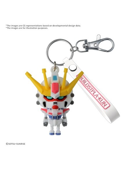 GUNDAM - BUILD STPLA-KUN 3D RUBBER MASCOT KEYCHAIN