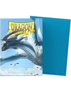 100 BUSTINE STANDARD - MATTE DUAL SLEEVES - SKY BLUE &...