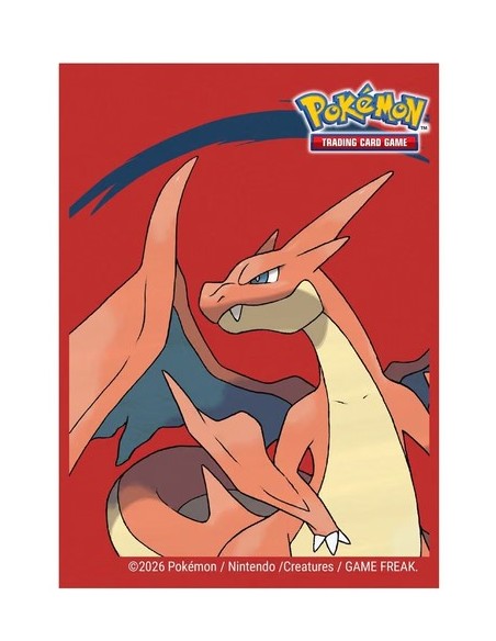 65 DECK PROTECTOR SLEEVES - POKEMON - MEGA CHARIZARD Y